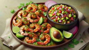 Cilantro Lime Shrimp with Zesty Avocado Salsa