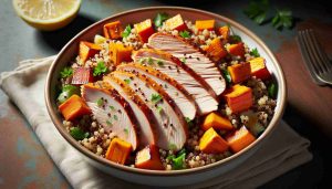 Hearty Quinoa and Turkey Salad with Yams