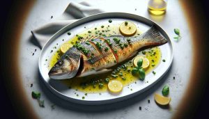 Exquisite Baked Sea Bass with Lemon Herb Sauce