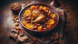 Hearty Moroccan Chicken Tagine: A Deliciously Spiced Stew with Apricots and Almonds