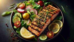 Grilled Lemon Herb Salmon with Seasonal Salad