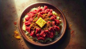 Exquisite Ethiopian Kitfo: A Savory Dish of Minced Raw Beef with Aromatic Clarified Butter and Spice