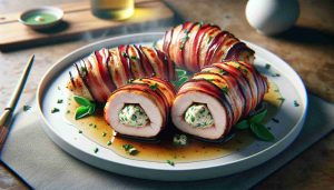 Bacon-Wrapped Chicken Breasts with Herb-Cream Cheese Filling