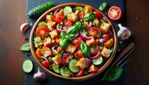 Panzanella: A Vibrant and Refreshing Tuscan Bread Salad Packed with the Freshness of Summer Vegetables