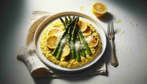 Lemon Risotto with Grilled Asparagus and Parmesan