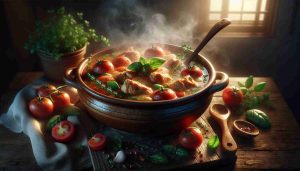 Hearty Homestyle Chicken and Tomato Hotpot with Herb-Infused Broth