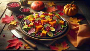 Hearty Pumpkin and Pomegranate Autumn Harvest Salad