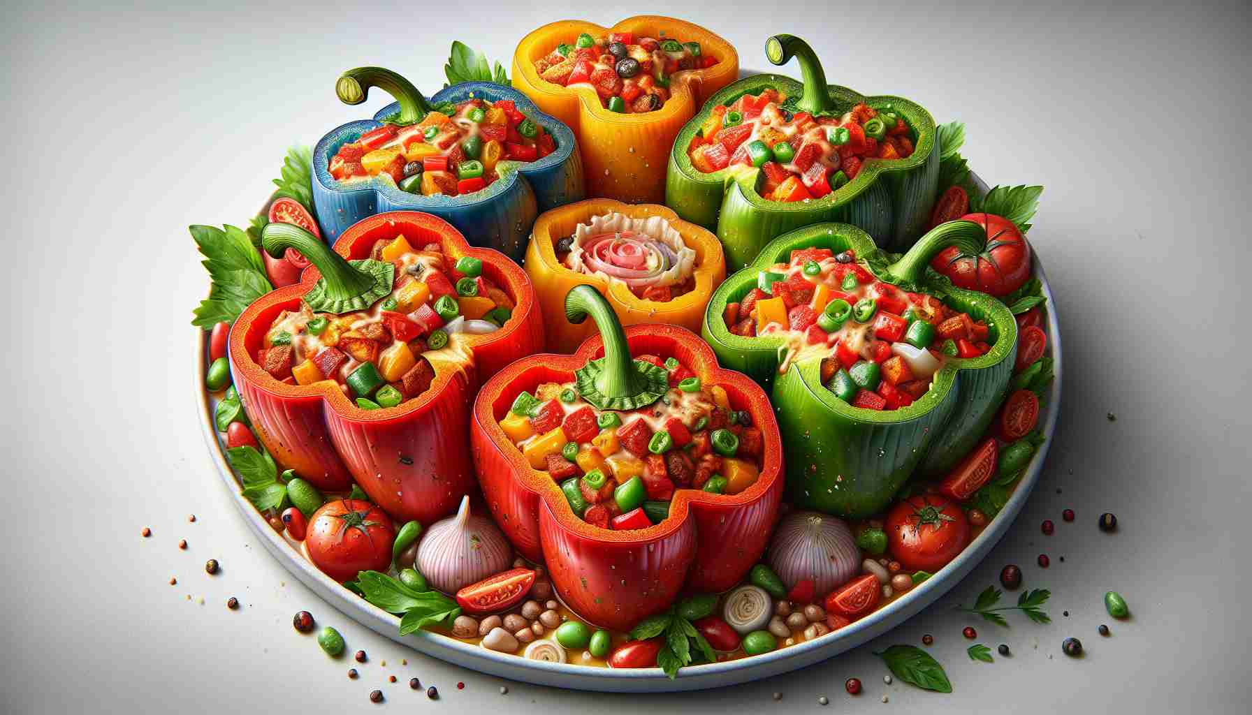 Stuffed Bell Peppers: A Delightful Medley of Flavors Encased in Vibrant Vegetables