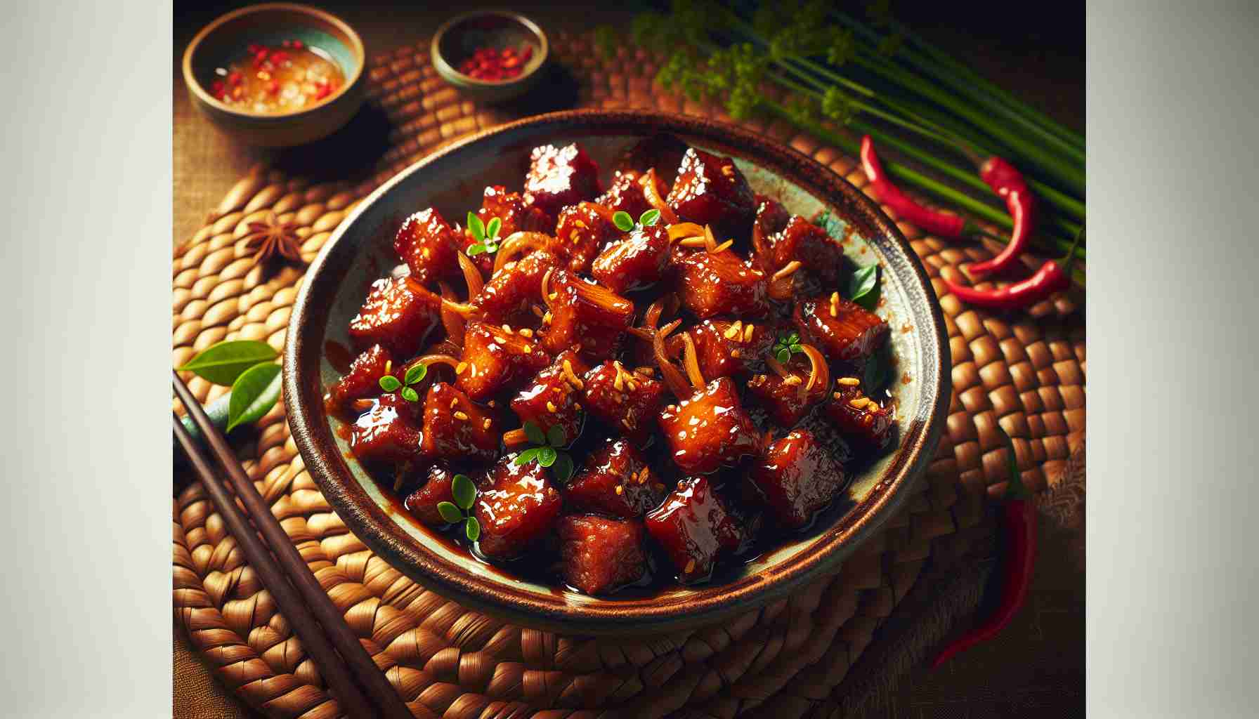 Vietnamese Caramelized Pork with Coconut translates to Вьетнамский  карамелизованный свиной мяс с кокосом.