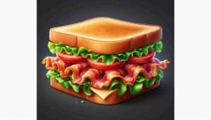 Classic BLT Sandwich: A Timeless Blend of Bacon, Lettuce, and Tomato on Toasted Bread