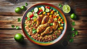 Bajan Chicken and Rice Delight: A Taste of Caribbean Comfort