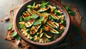 Authentic Moroccan Spiced Zucchini and Mint Couscous Salad