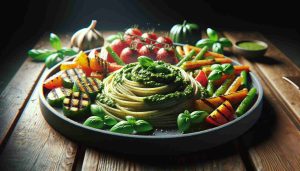 Vermicelli with Velvety Pesto Sauce and Ultimate Grilled Veggies