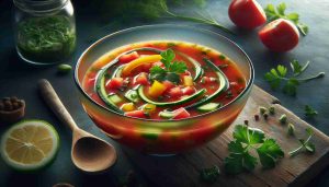 Zippy Gazpacho: A Chilled Summer Delight Bursting with Fresh Flavors