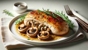 Hearty Mushroom and Herb Stuffed Chicken Breast