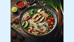 Vietnamese Pho with Chicken – A Flavorful and Comforting Bowl of Traditional Vietnamese Cuisine