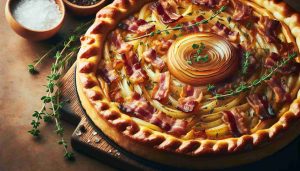 Zwiebelkuchen: A Savory German Onion Pie with Bacon and Herbs