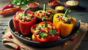 Mexican Quinoa Stuffed Bell Peppers