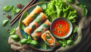 Savory Vietnamese Spring Rolls