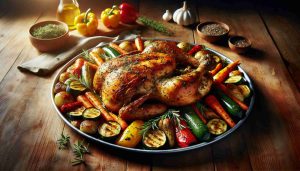 Za’atar Roasted Chicken with Herbed Roasted Vegetables