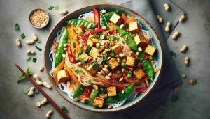 Vegetarian Thai Peanut Vermicelli Delight