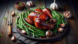 Barbecue Quail with Garlicky Green Beans