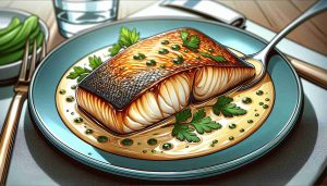 Delicious Fish Fillet with White Wine Sauce