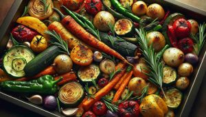 Vibrant Herb-Roasted Vegetables with a Hint of Rosemary