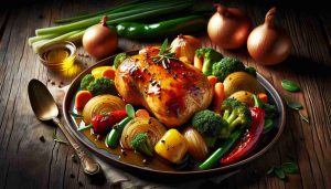 Hearty Chicken and Honey-Glazed Veggie Delight