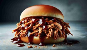 Slow-Cooked Pulled Pork Sandwich with Homemade Sweet BBQ Sauce