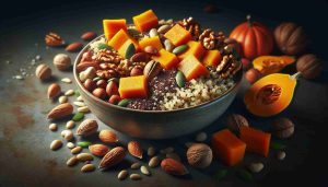 Quinoa, Pumpkin, and Nutty Delight: A Wholesome and Flavorful Vegetarian Bowl