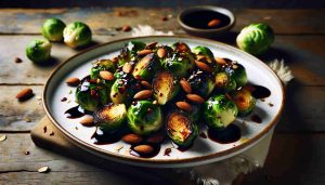 Balsamic Glazed Brussels Sprouts with Almonds