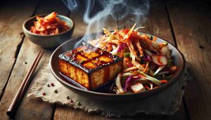 Smoky BBQ Tofu with Kimchi Slaw