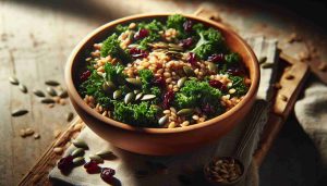 Hearty Kale and Farro Harvest Salad