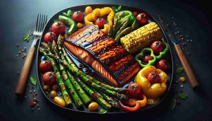 Bourbon-Glazed BBQ Salmon with Vibrant Summer Vegetables