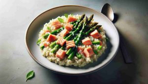 Savory Asparagus and Salmon Risotto