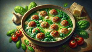 Classic Italian Wedding Soup: A Delightful Marriage of Tender Meatballs, Fresh Greens, and Flavorful Broth