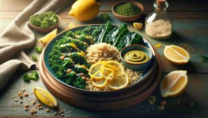 Zesty Quinoa and Kale Delight with a Kick of Dijon Mustard