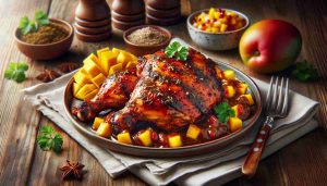 Juicy Jamaican Jerk Chicken with Whiz of Zesty Mango Salsa