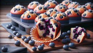 Fluffy Blueberry Muffins: A Burst of Juicy Berries in Every Bite