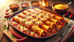 Tex-Mex Chicken Enchiladas: A Spicy and Cheesy Delight