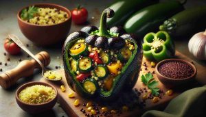 Exquisite Zucchini and Quinoa Stuffed Peppers: A Flavorful Nutrient-Rich Delight