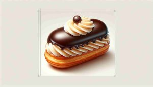 Delightful Vanilla Éclair with Decadent Chocolate Glaze