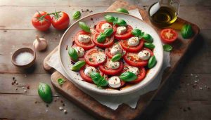 Traditional Tomato Mozzarella Caprese Salad