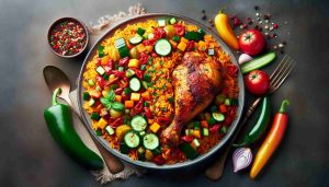 Exquisite Spicy Jollof Rice with Succulent Grilled Chicken