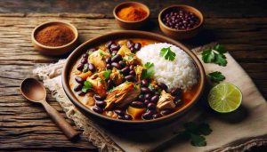 Brazilian Chicken and Black Bean Stew with Jasmine Rice