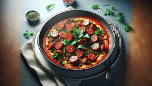 Exquisite Shakshouka with Zesty Sausages and Fresh Herbs