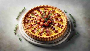 Bacon Quiche with Tomato and Herb Infusion