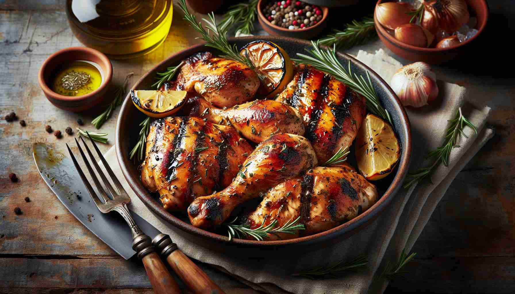 Mediterranean Marinated Grilled Chicken