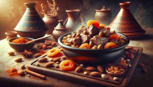 Hearty Moroccan Lamb Tagine with Apricots and Almonds